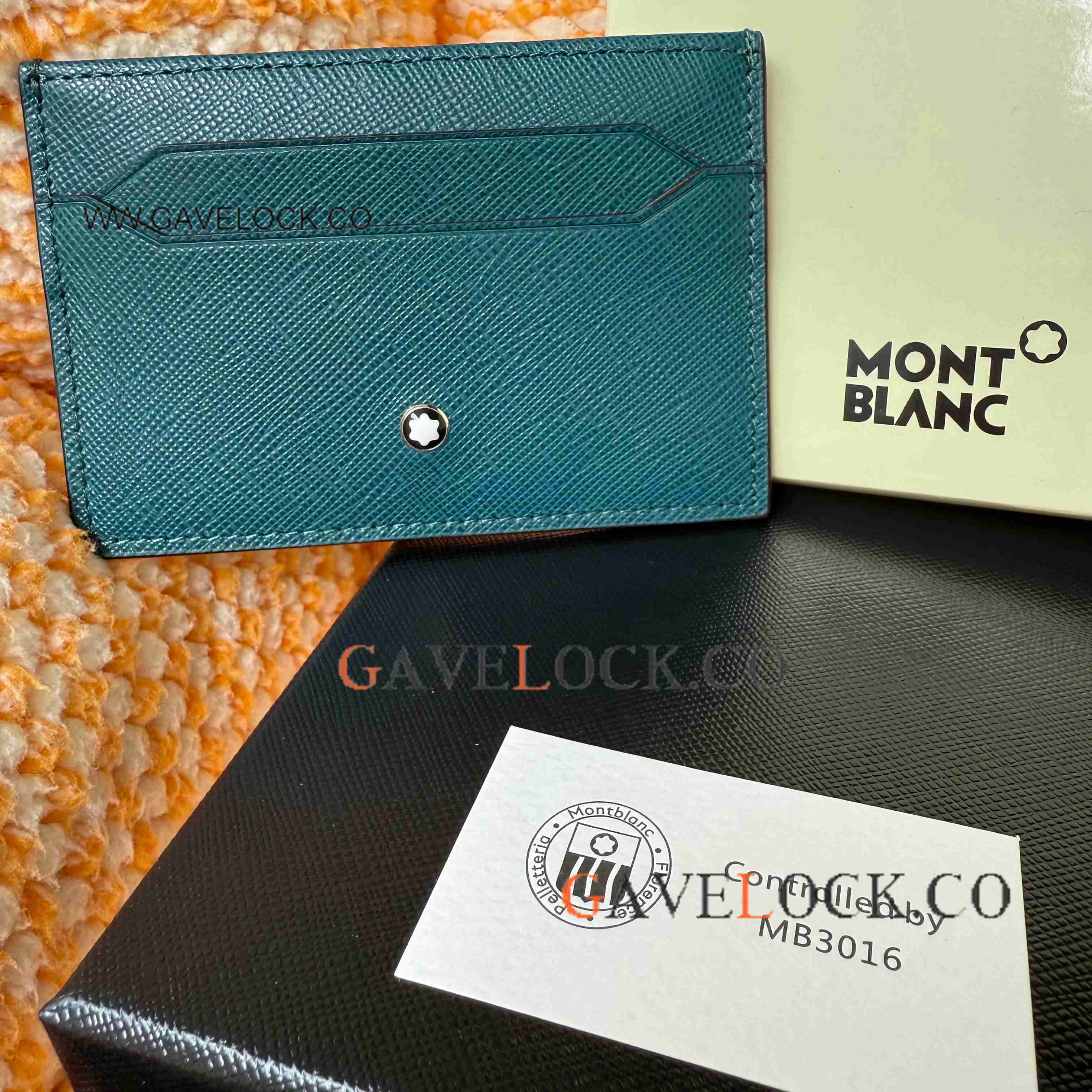Best Copy Mont Blanc Sartorial Card Holder Mediterranean Blue